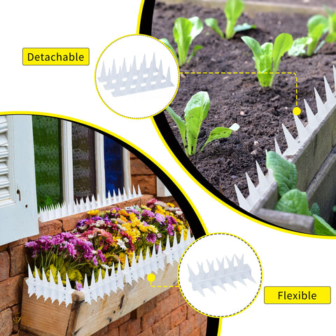 KOKMEYA Bird Spikes come with screws and ties for flexible mounting.