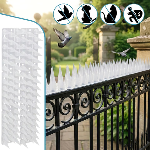 KOKMEYA Bird Spikes shown in varied weather, built for durability.