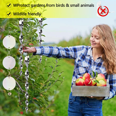KOKMEYA round hanging ornaments enhance curb appeal while deterring birds