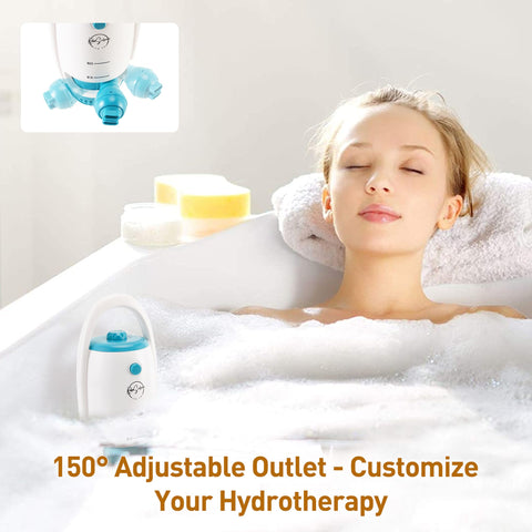KokoSelene jets and bubbles mode blends massage and bubbles for relaxation.