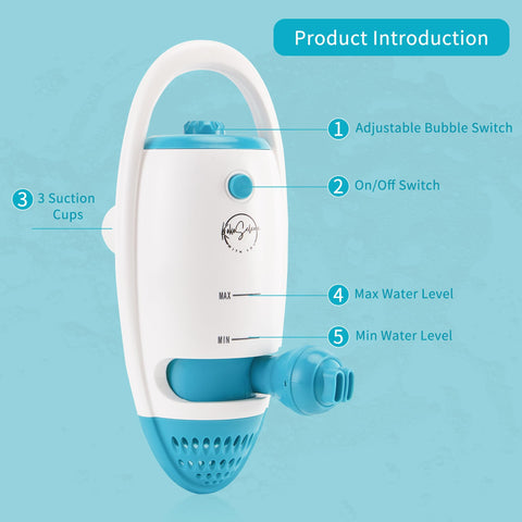 KokoSelene waterproof setup ensures safe use with outlets away from tub.