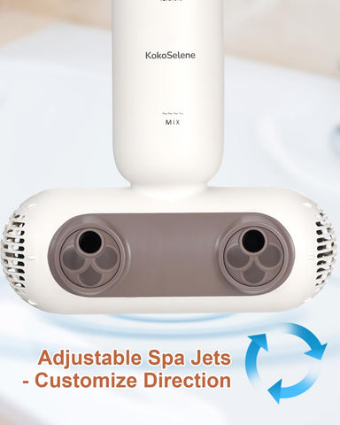 KokoSelene Bath Jets IP67 waterproof cord keeps power away from water