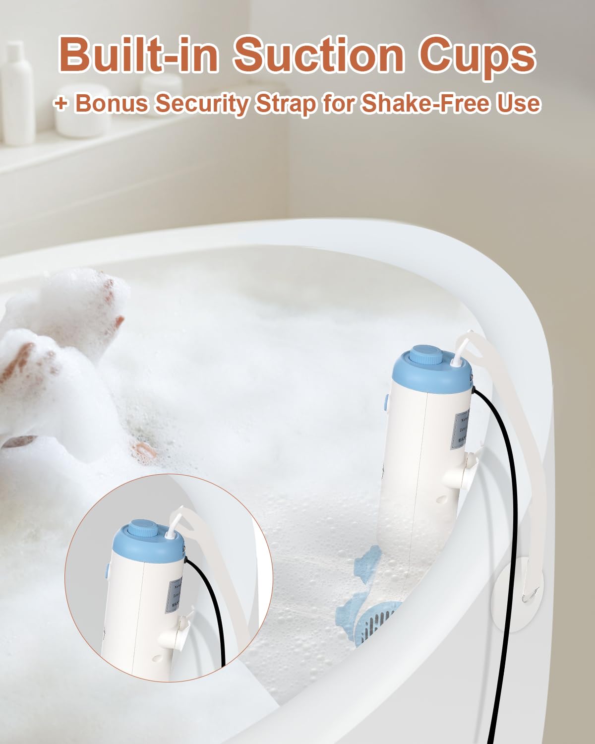 KokoSelene bathtub spa turns baths into a personal retreat.
