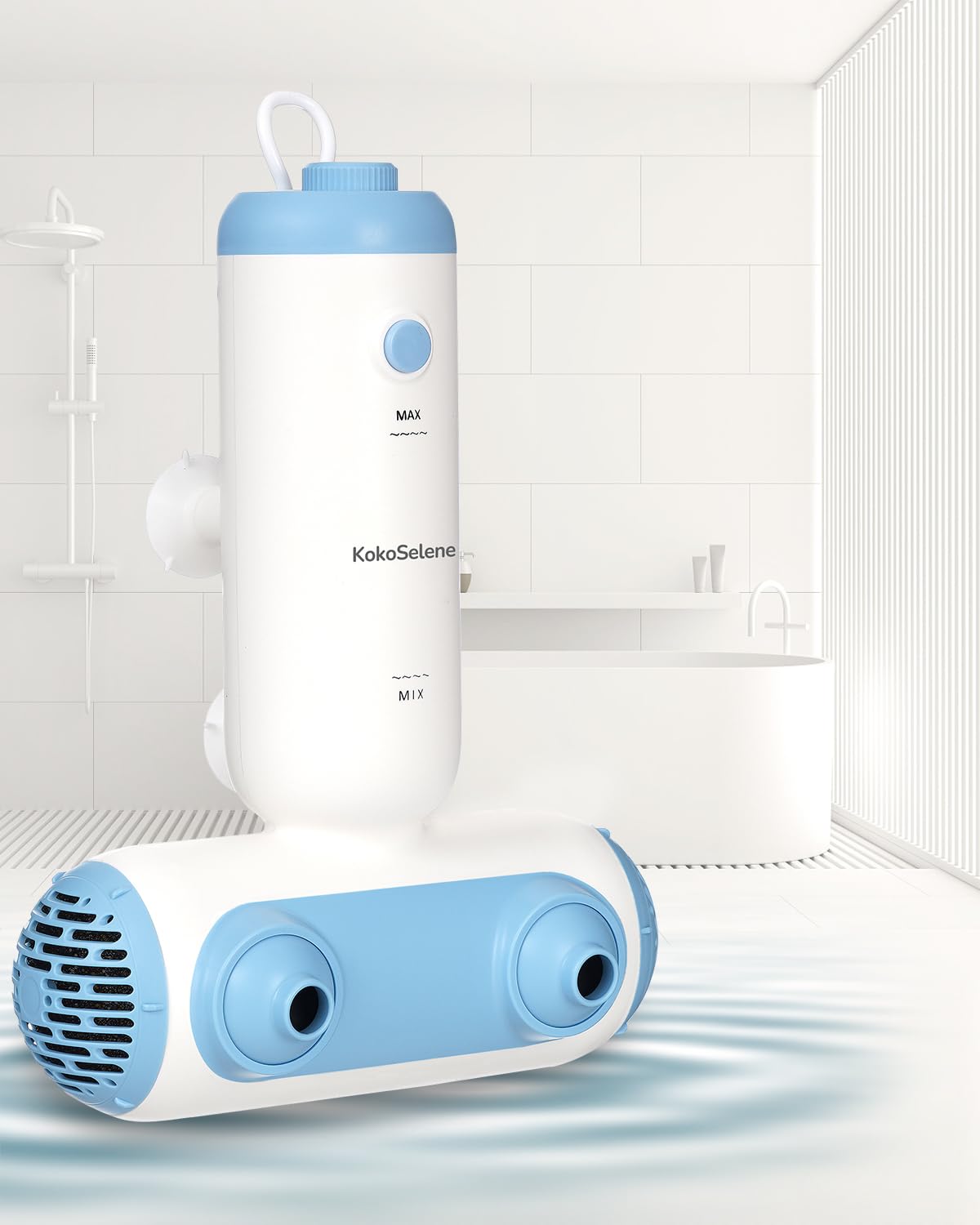 KokoSelene portable bath spa makes any tub feel like a retreat.