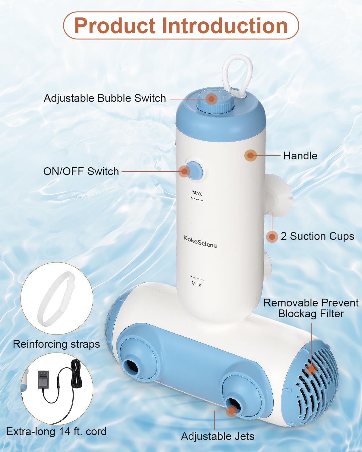 KokoSelene GripLock Pro keeps the spa steady during bubbles.