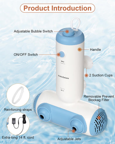 KokoSelene GripLock Pro keeps the spa steady during bubbles.