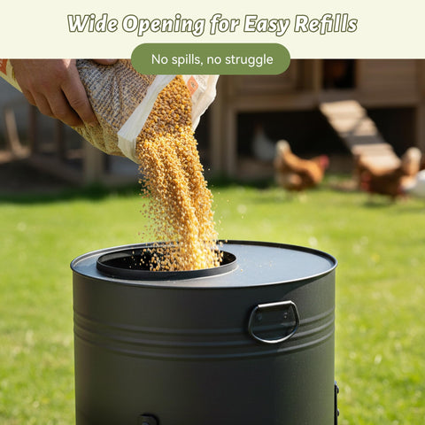 KOL portable handle allows easy transport between coop and run.