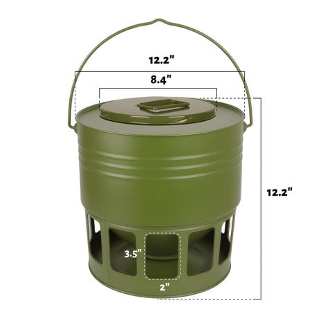 Generous 20-pound capacity reduces frequent refills during busy days.