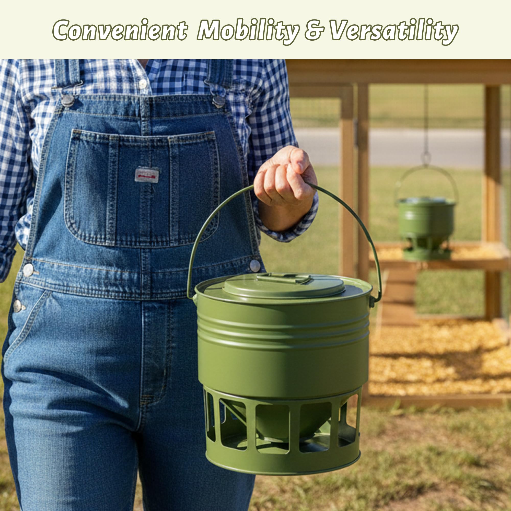 No installation required; secure with the sturdy handle for flexible placement.