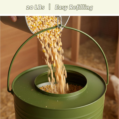 Wide-mouth opening allows quick, mess-free refilling.