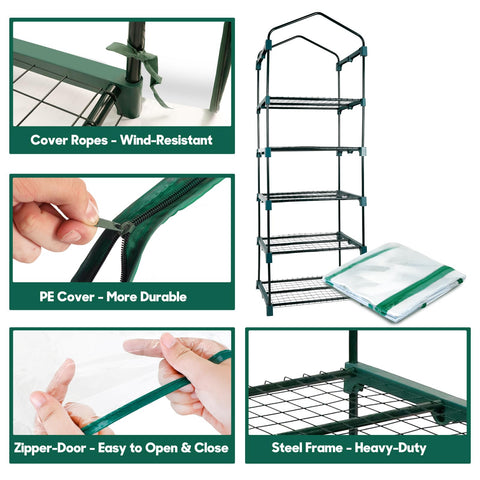 KOL lightweight design makes this greenhouse easy to move around