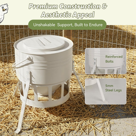 KOL feeder with 12 ports keeps feeding organized and reduces waste.