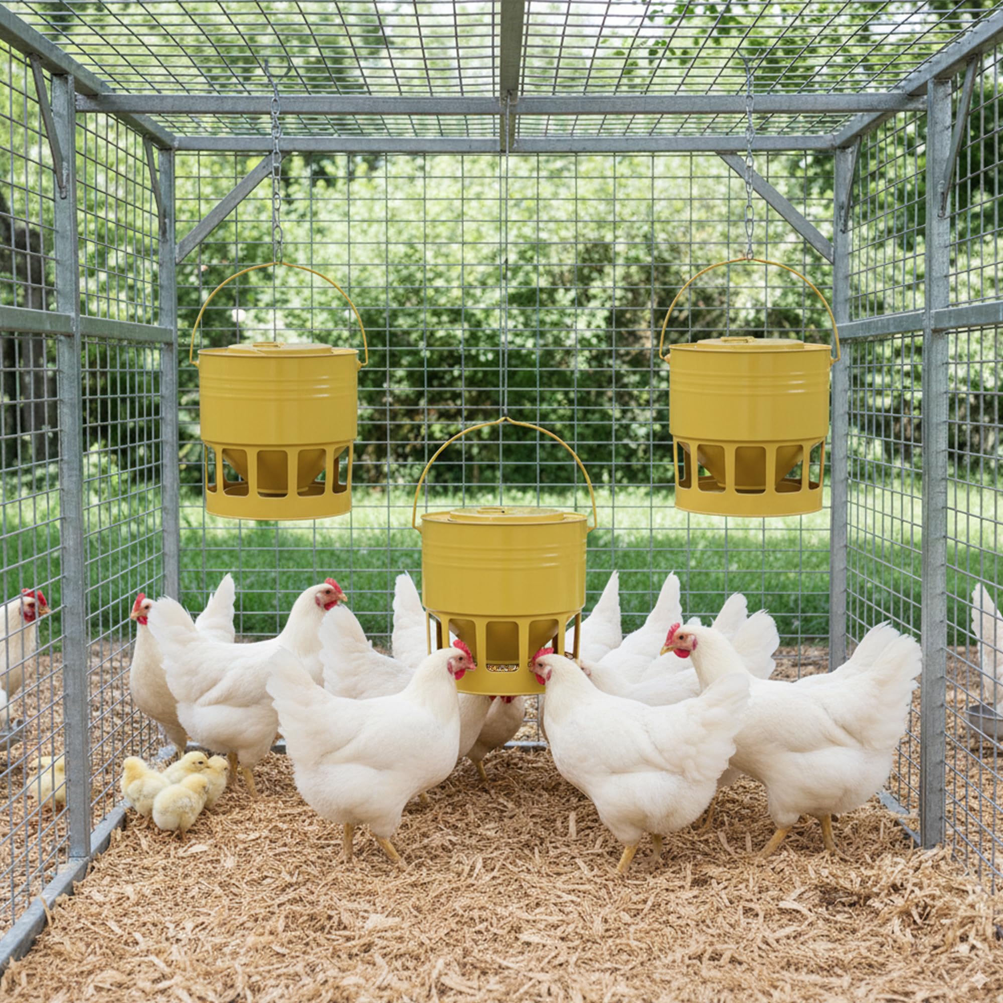 KOL spill-proof feeder preserves feed and reduces mess during daily use.