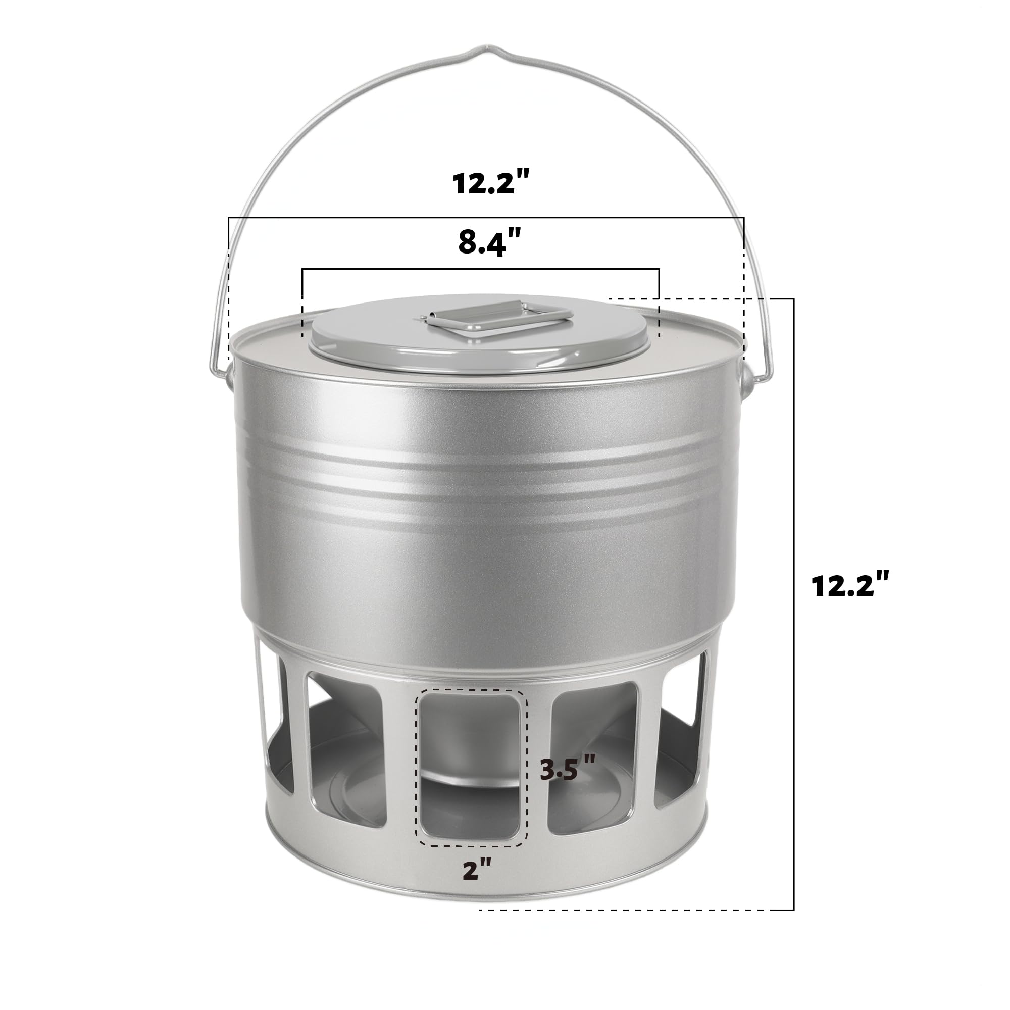 KOL textured top coop feeder adds strength and style