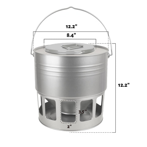 KOL textured top coop feeder adds strength and style