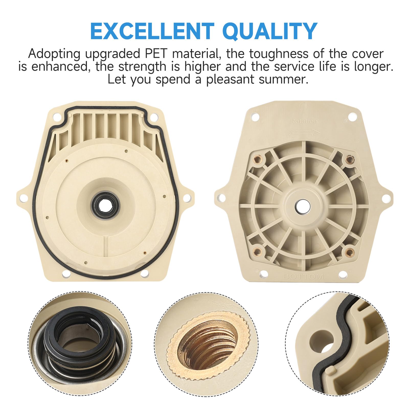 Kolasina seal plate for Pentair Intelliflo compatibility supports smooth, leak-free operation.