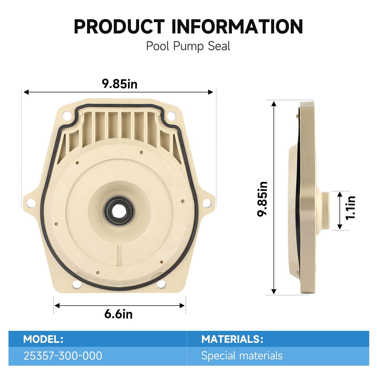 Kolasina seal plate uses PET material for durable, long-lasting sealing performance.