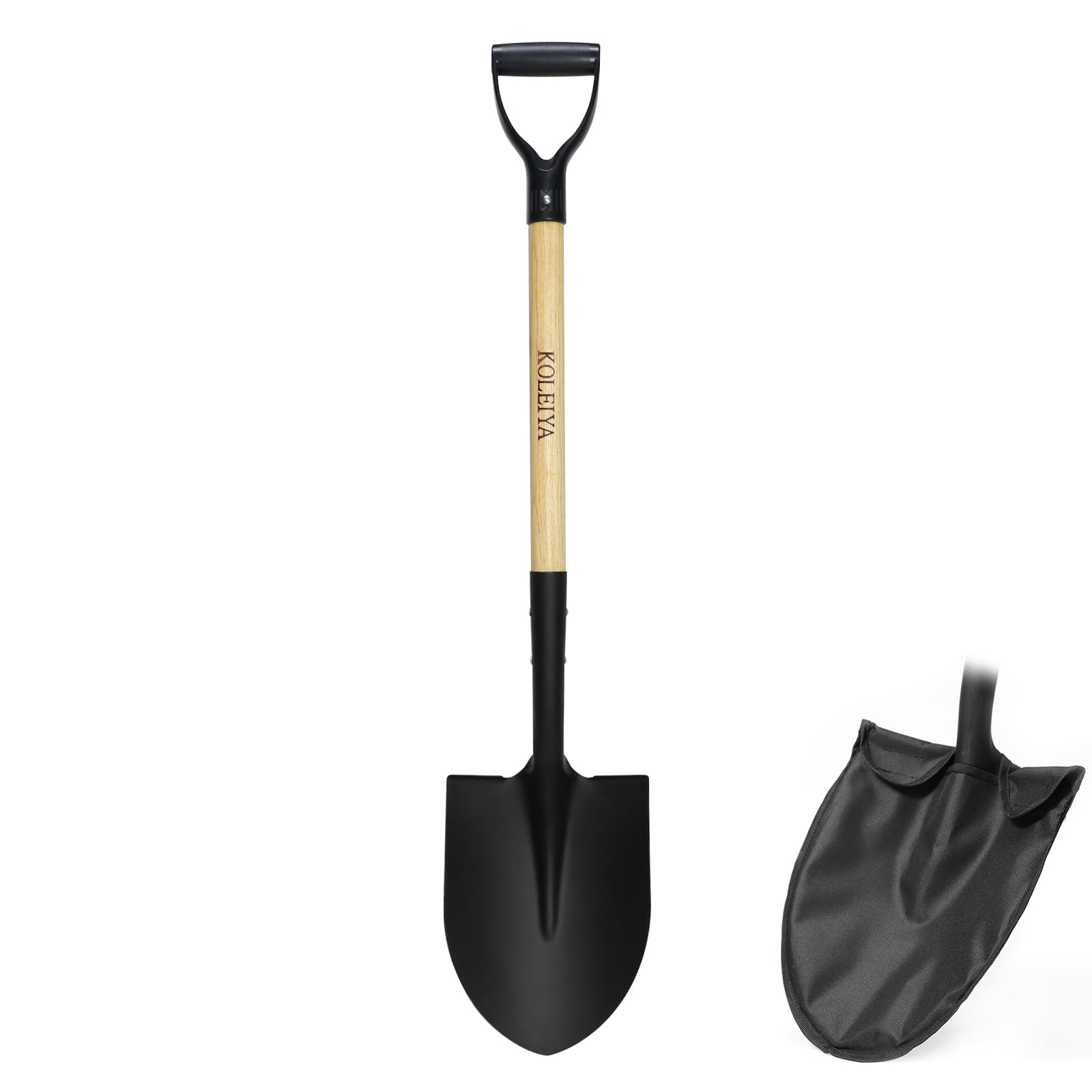 KOLEIYA 41-inch round point shovel for digging with extended reach and control