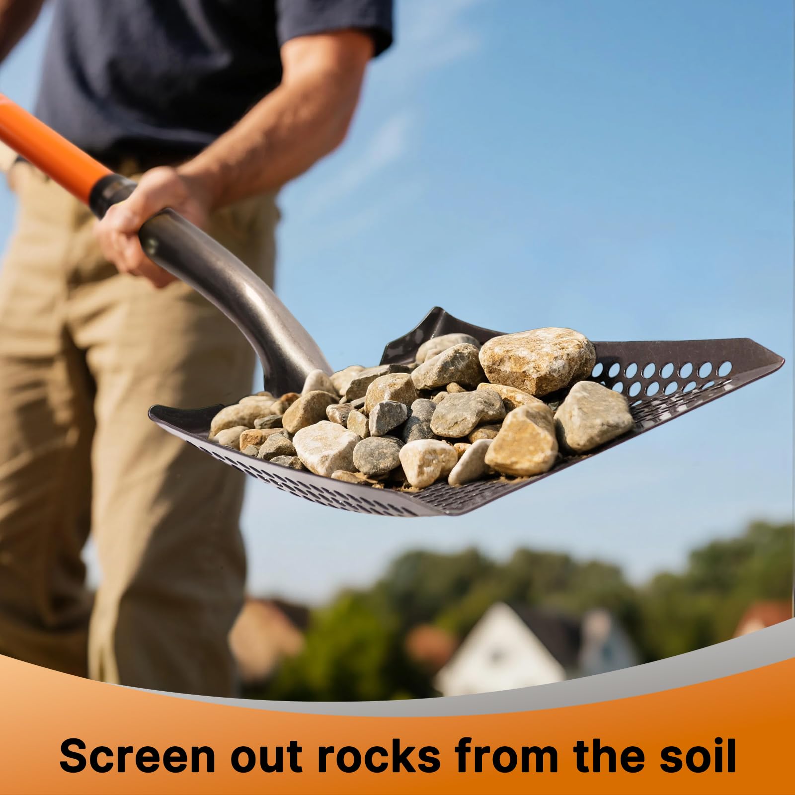 KOLEIYA garden soil sifter for compost and mulch separation