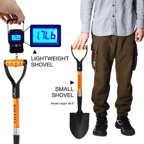 KOLEIYA Kids Shovel fiberglass handle adds strength and durability.