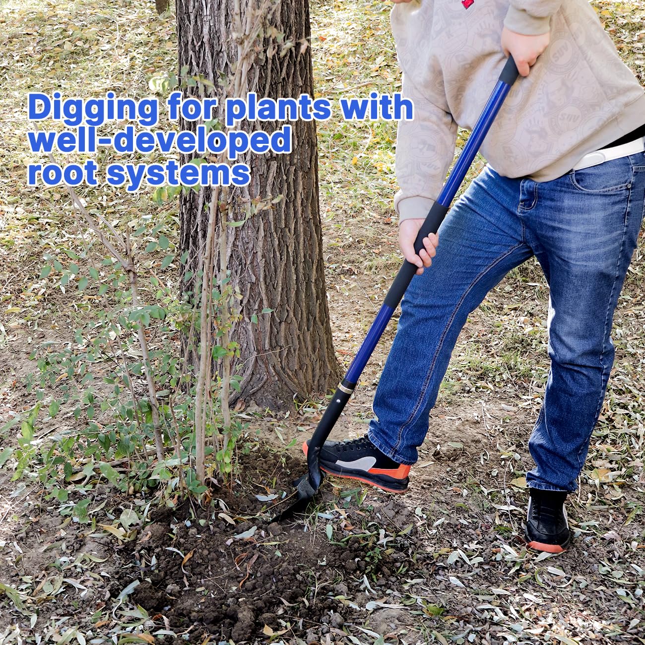 KOLEIYA shovel 57-inch length offers comfortable reach and balance