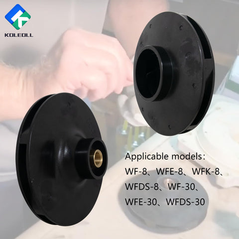 KOLEOLL 073130 impeller fitment diagram aids easy installation for 2 HP WhisperFlo.