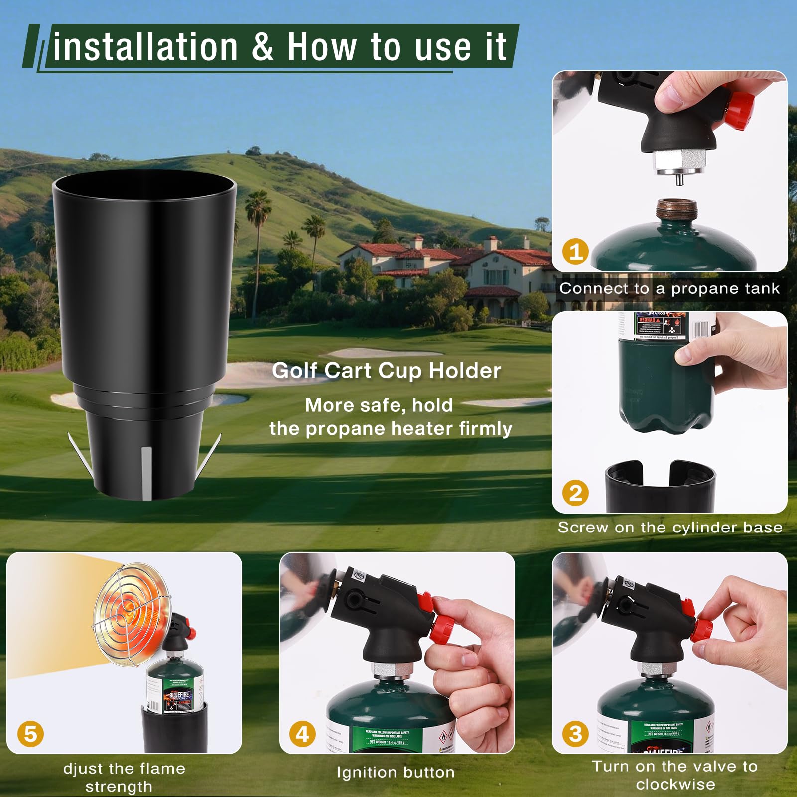 KOMAN portable heater with carrying handle for easy transport