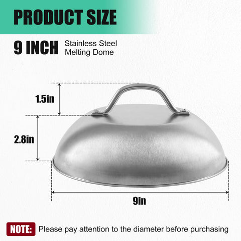 Komokeru 6mm stainless steel dome resists rust during outdoor grilling.