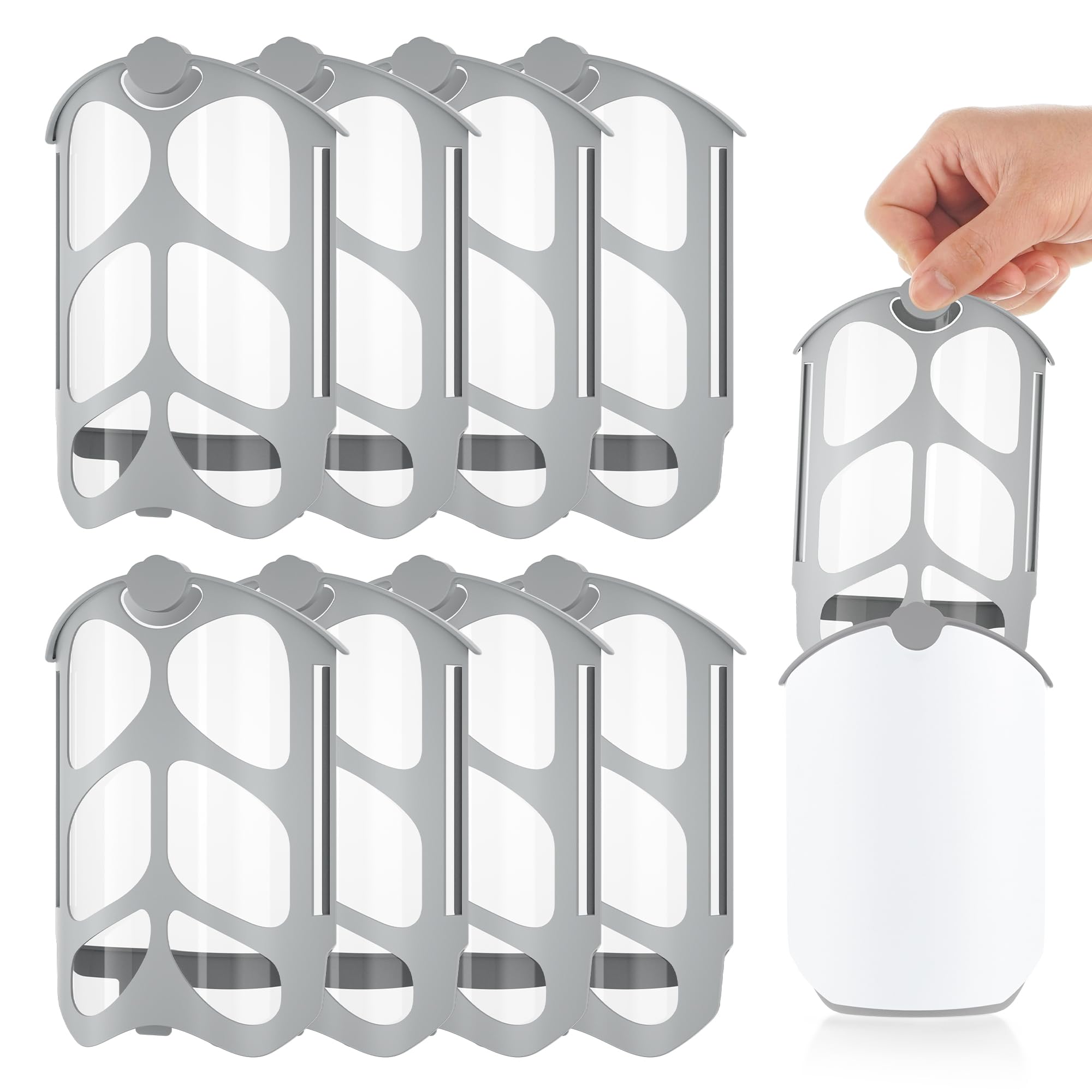 Kompoll 8-pack refill cartridges for M364 fit securely for continuous insect control.