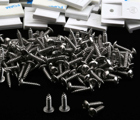 Komytoo 100-pcs kit includes clips and screws for complete, ready-to-install setup.