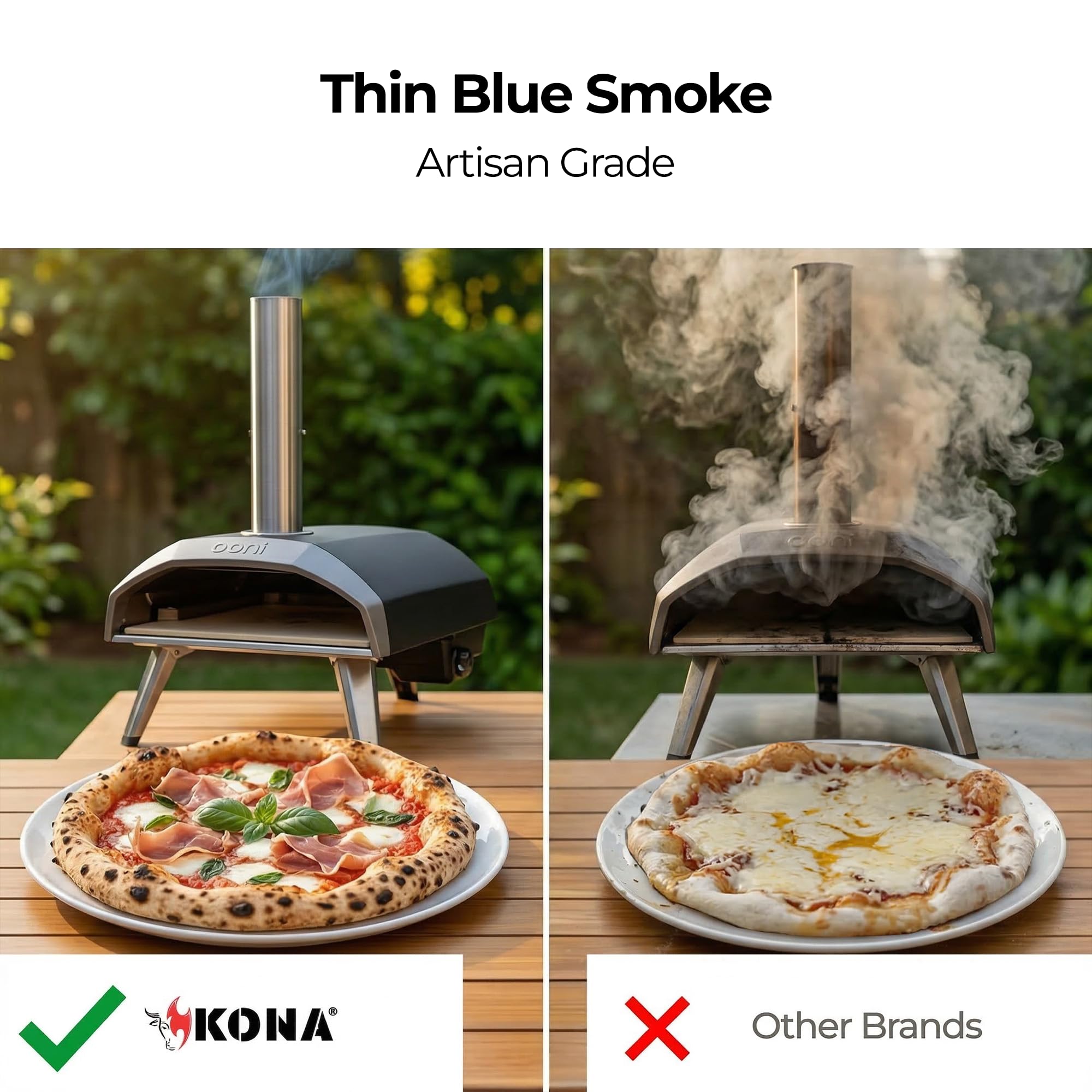 Pouring Kona pellets during smoke session for even heat.
