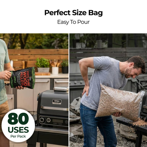 Kona supreme-blend wood pellets combine flavors for elevated grilling results.