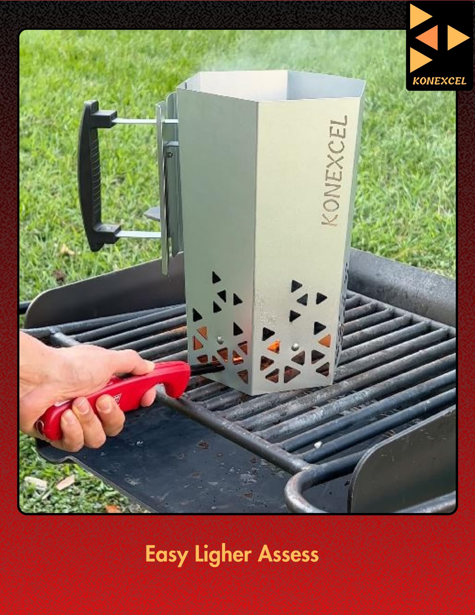 Konexcel indoor outdoor use for grills and campfires
