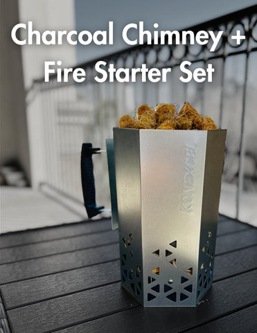 Konexcel wood fire starters 130 pcs, odorless and clean lighting