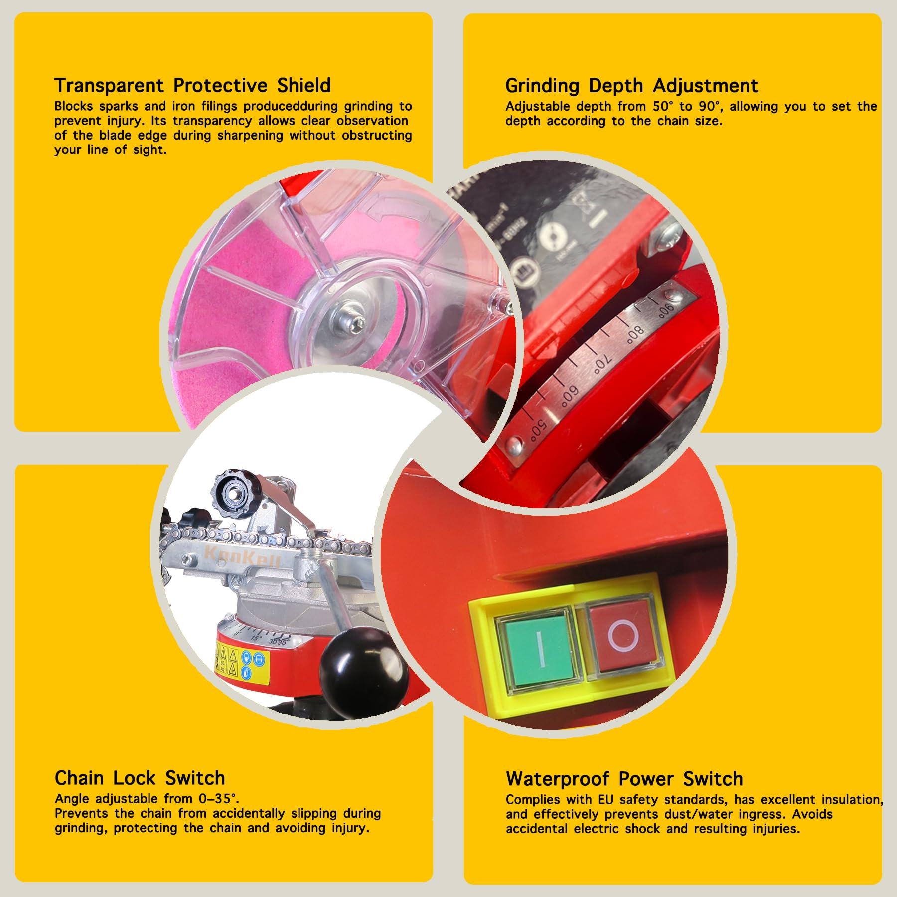 KonKell safe and durable design delivers quiet, reliable operation.