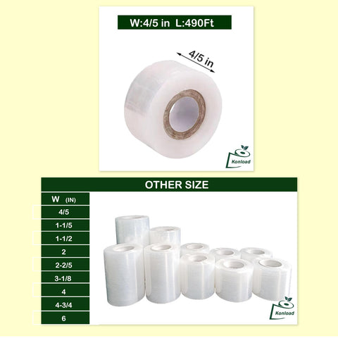 Konload clear stretch tape wrapping a graft with breathable seal