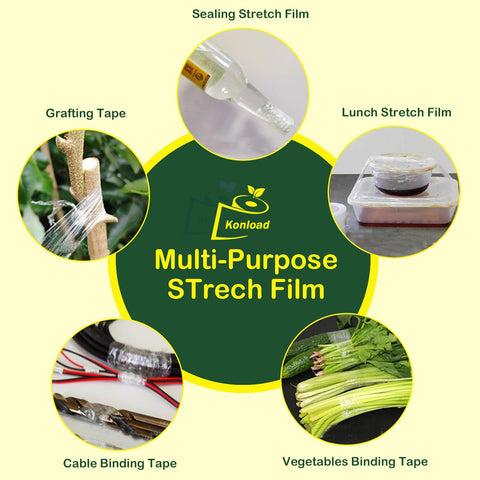 Konload grafting tape on roses and grapevines for clean bud unions