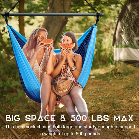 One-minute setup for fast, effortless hanging chair use.