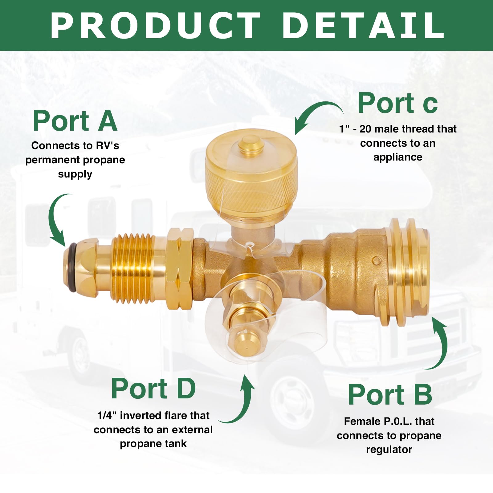 konros Extend a Stay 5ft auxiliary hose for extending RV propane supply