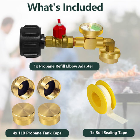 Konros safety-focused adapter supports safe use when refilling propane appliances.