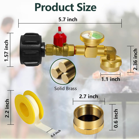 Konros solid brass design ensures strong seals and durable performance.