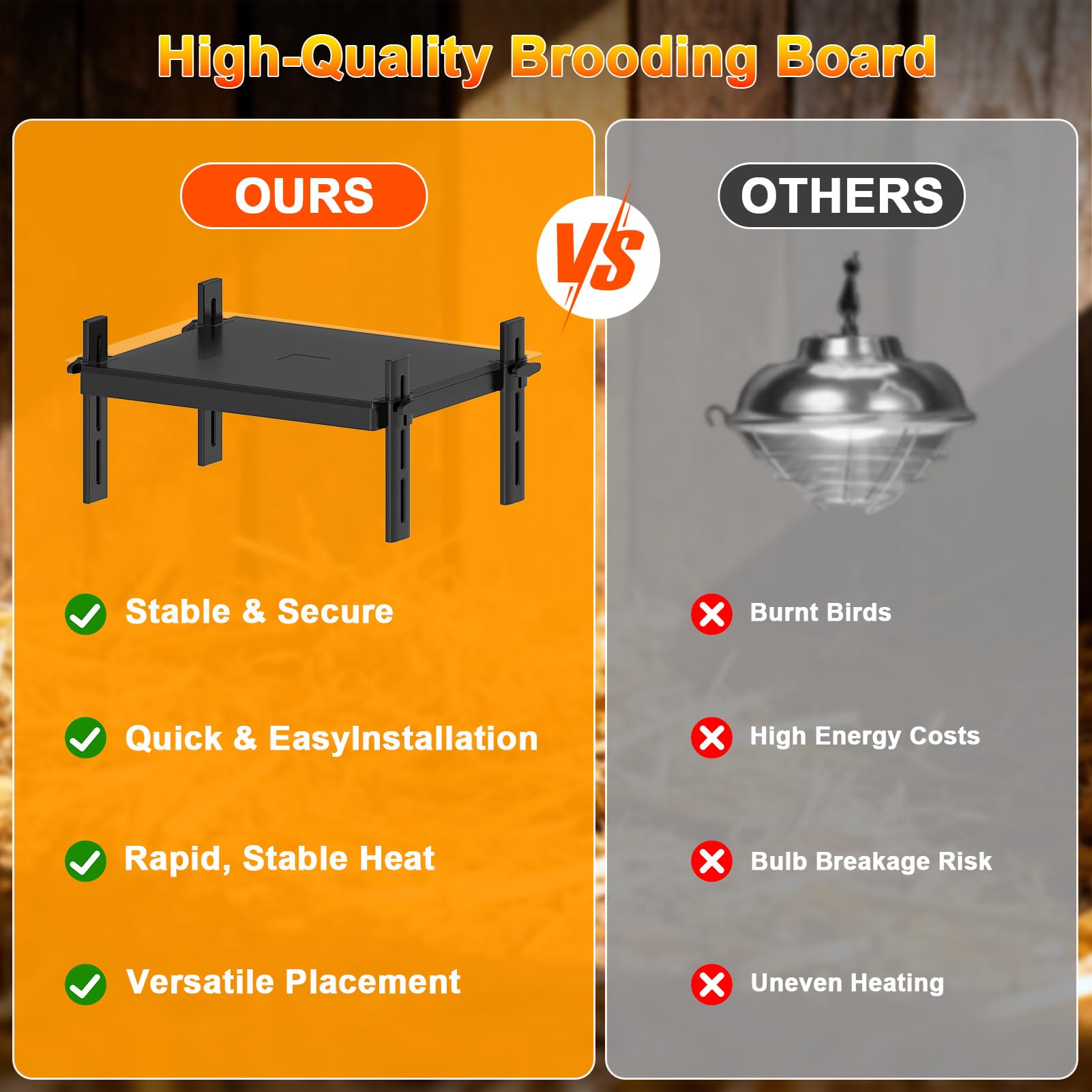 KOOHYIA flameless ABS construction indicating safety and durability
