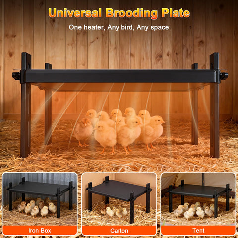 KOOHYIA compact brooder set including panel, cover, legs, and screws