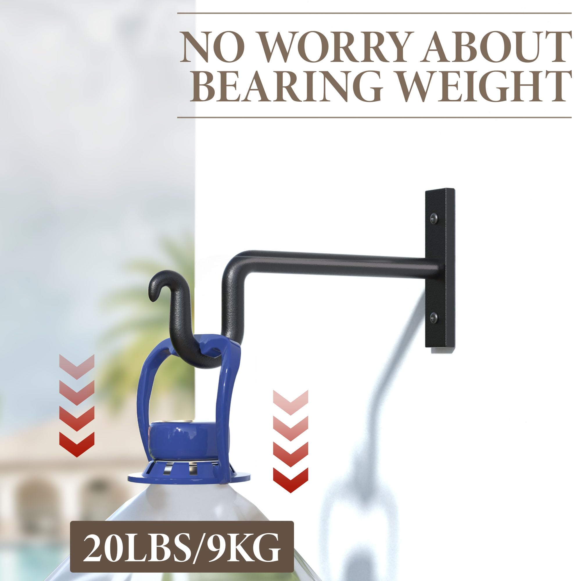 KOOKASHOP durable metal construction suitable for up to 20 lbs
