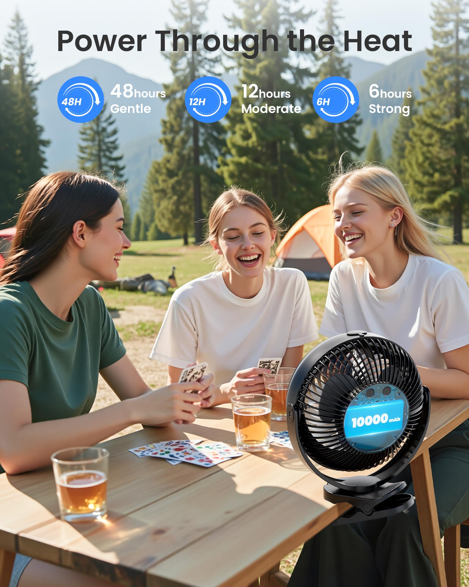 Koonie 200ml water tank enables longer cooling sessions.