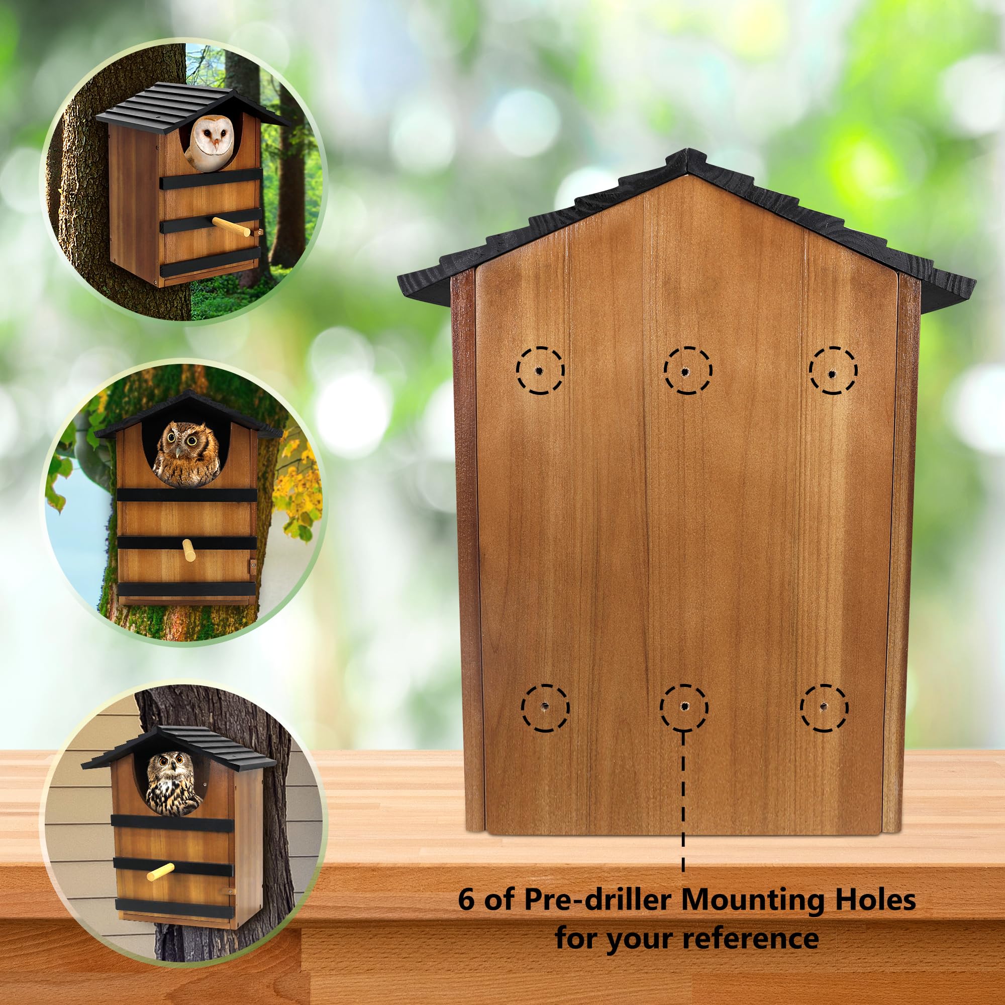 KOOPRO easy-assembly bird house; simple installation with included screws
