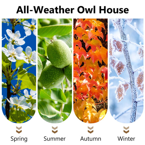 KOOPRO outdoor bird house; moisture-resistant wood for year-round use