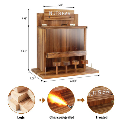 KOOPRO Squirrel Feeder easy-assembly kit for quick tree mounting