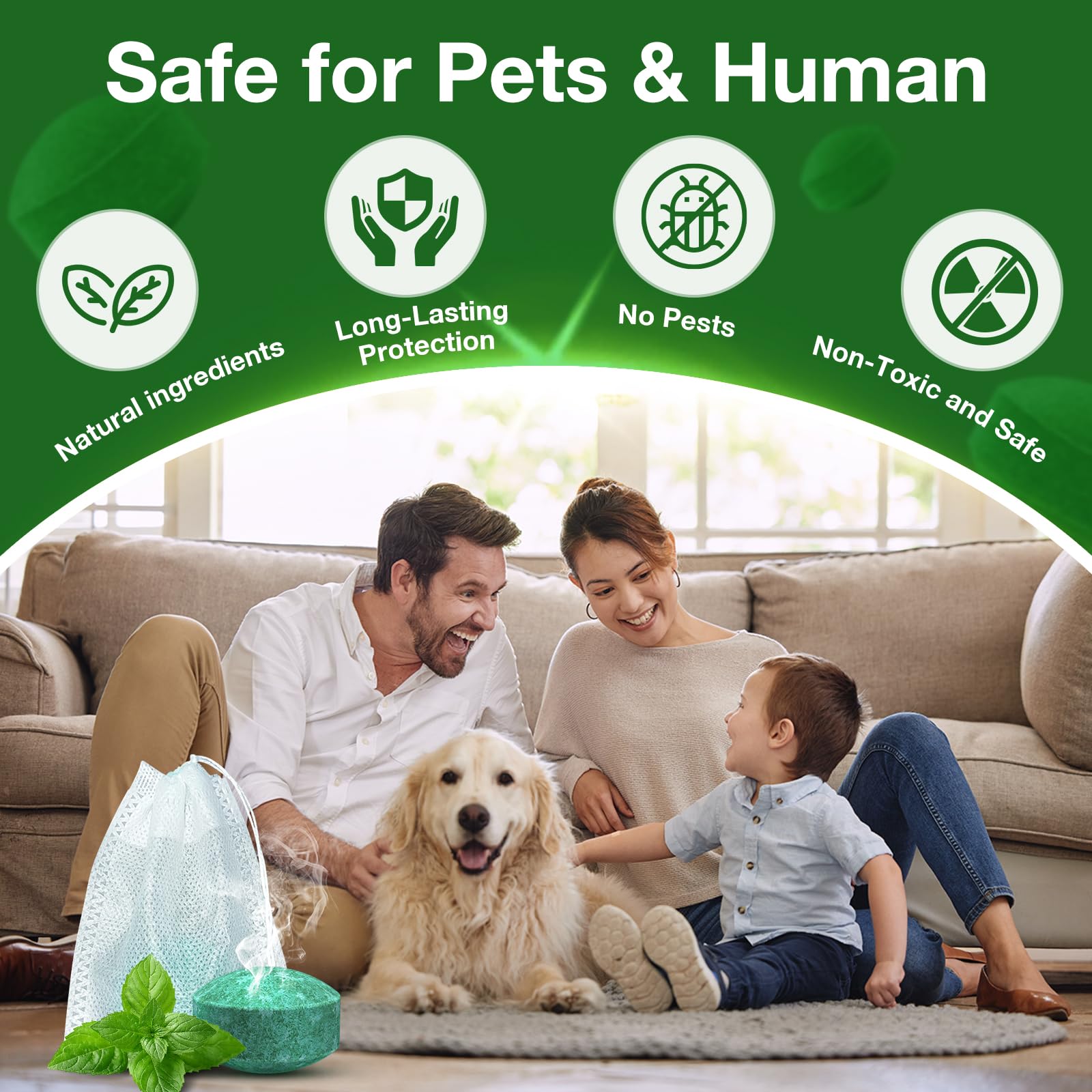 KOOSA rodent deterrent in kitchen or garage placement demonstrates easy indoor-outdoor use.