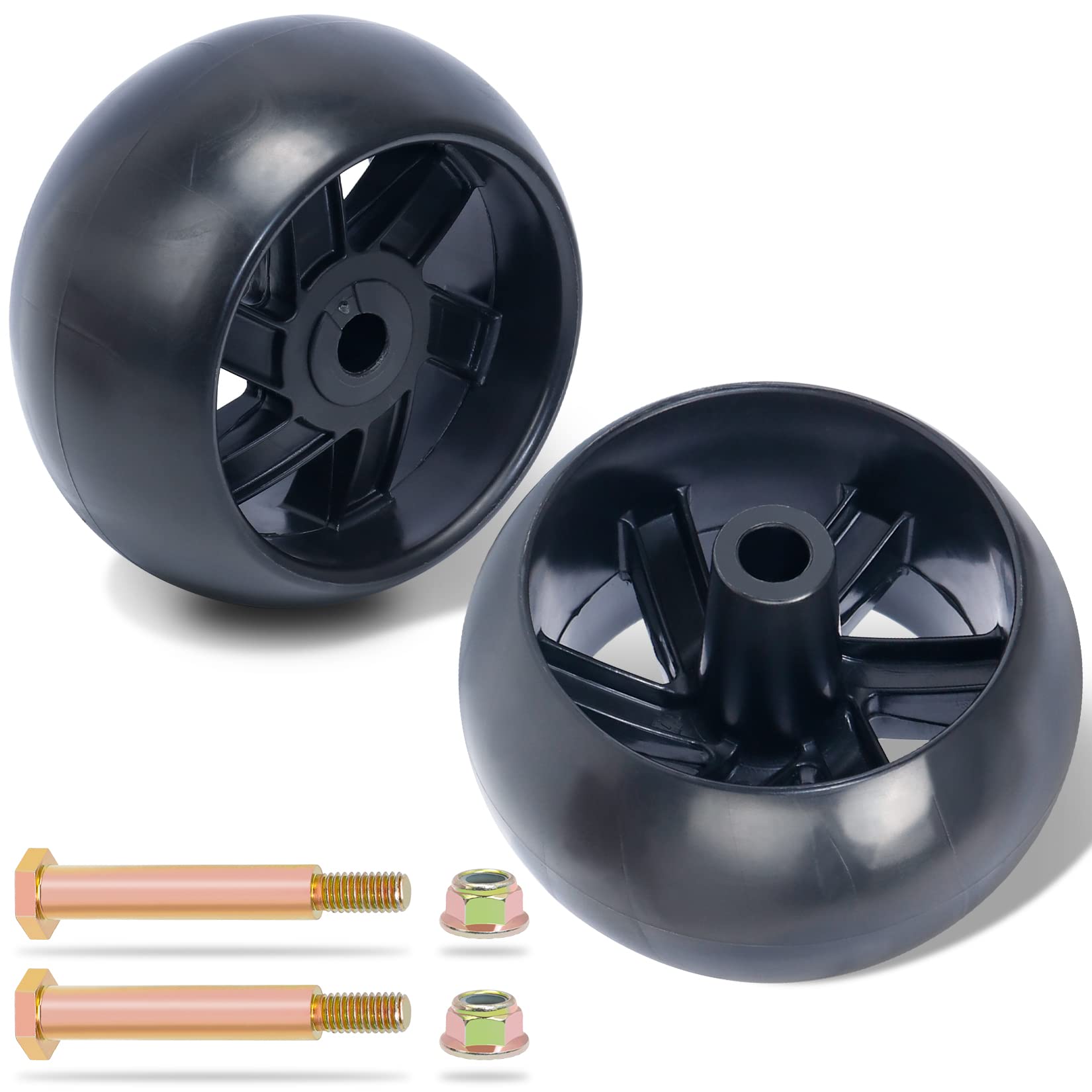 KOOTANS deck wheel 5inch diameter for smooth cutting on uneven terrain